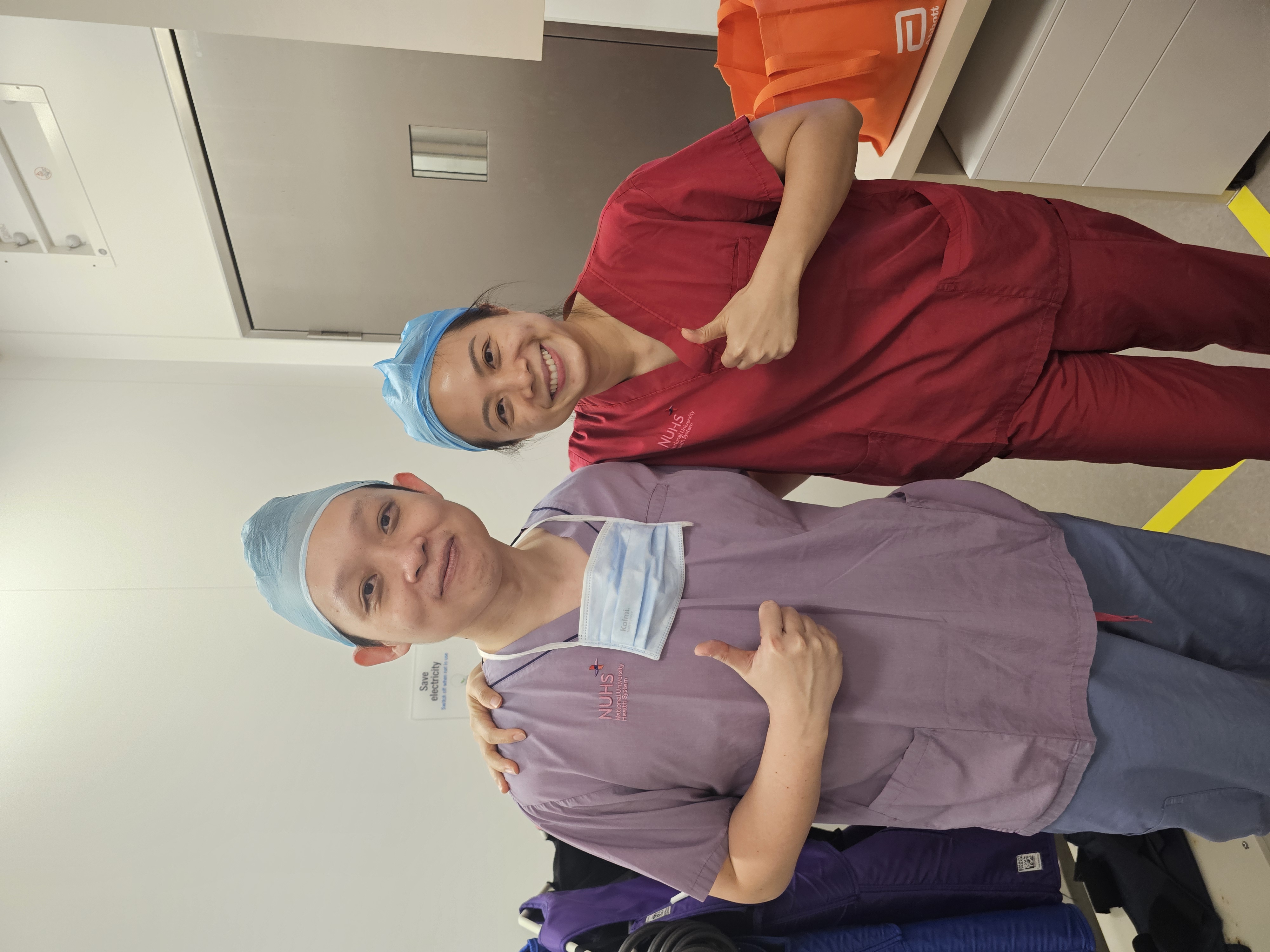 Dr Andy Sukmadja with Cath Lab Director Ng Teng Fong General Hospital