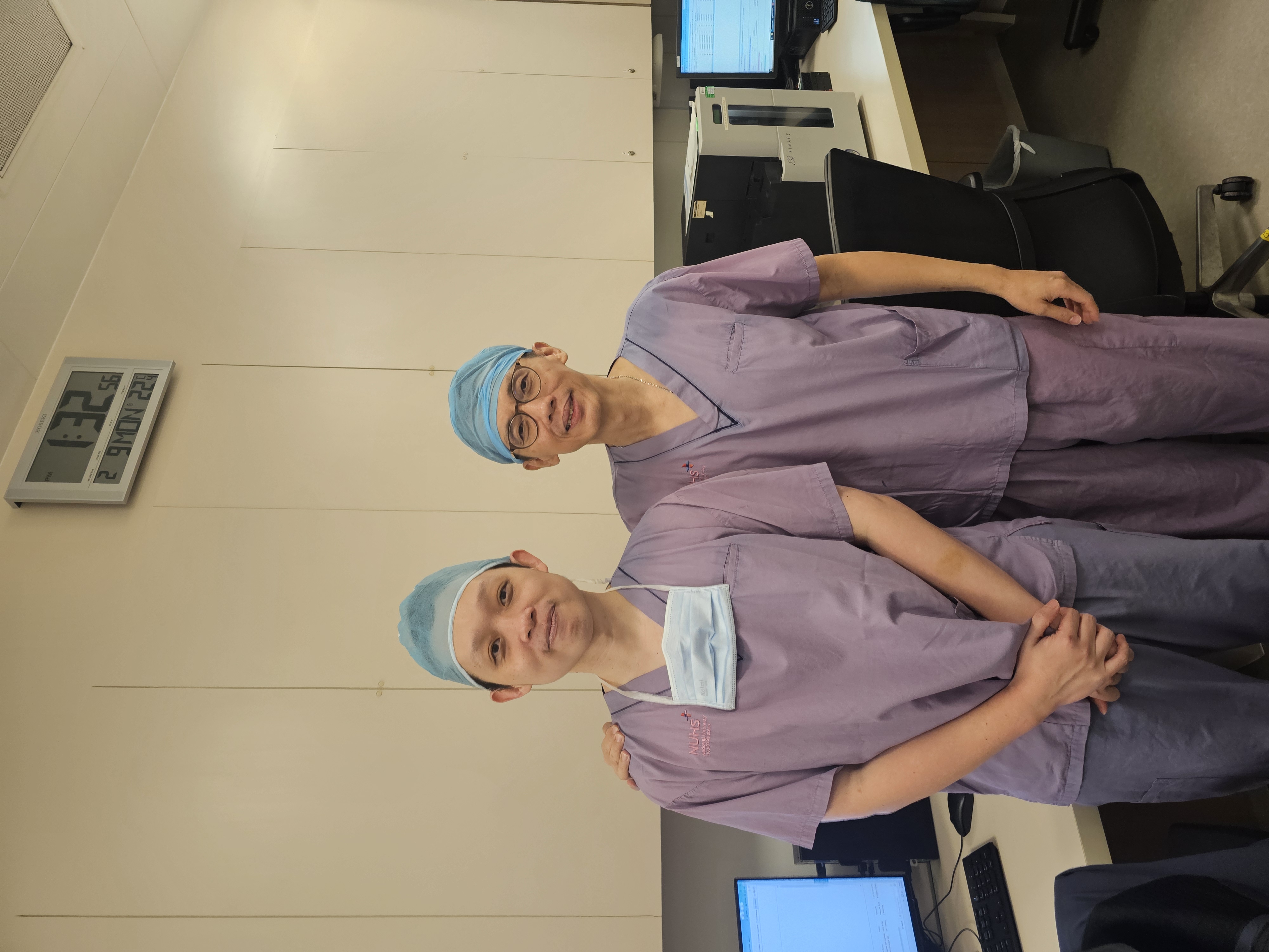 Dr Andy Sukmadja with ex-Head of Department Ng Teng Fong General Hospital